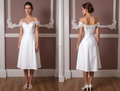 Glamorous Short Wedding Dress and Mini Dress with a Fitted Silhouette and Beading