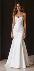 Mermaid Wedding Dress with a Flattering Silhouette for Elegant Brides