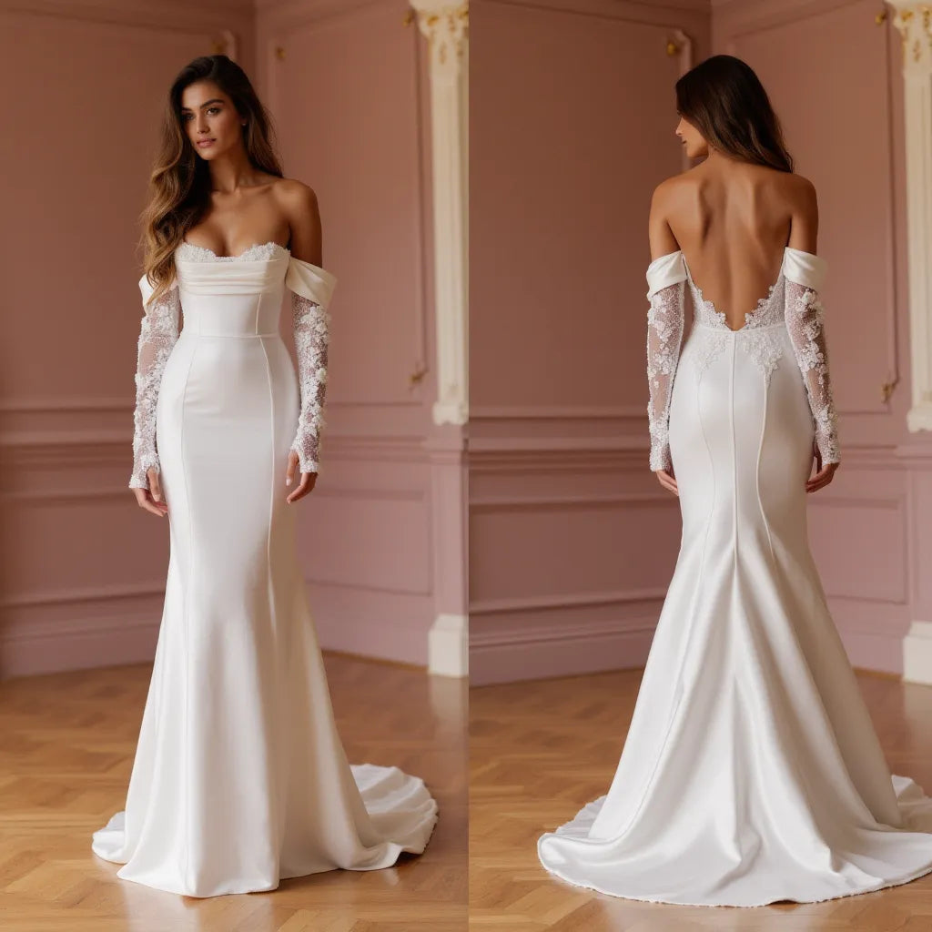 Mermaid Wedding Dress for Contemporary Brides Wanting a Sleek Style