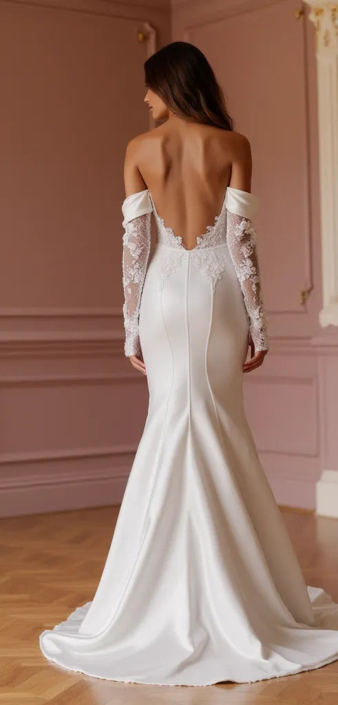 Mermaid Wedding Dress for Contemporary Brides Wanting a Sleek Style