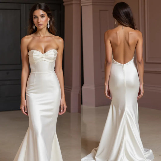 Mermaid Wedding Dress with a Figure-Hugging Fit for a Sexy Look