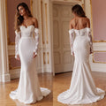 Mermaid Wedding Dress for Petite Brides Wanting a Long and Elegant Look