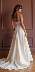 Mermaid Bridal Gown with Illusion Sleeves for a Romantic Touch
