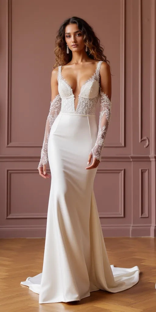 Mermaid Bridal Gown with a Sleek and Stylish Fit for Modern Brides