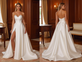 A-Line White Wedding Dress for Plus Size Brides with a Perfect Fit