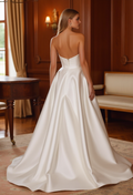 A-Line White Wedding Dress for Plus Size Brides with a Perfect Fit