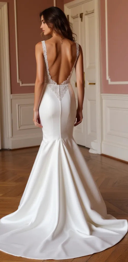 Mermaid Bridal Gown with a Luxe Touch for Sophisticated Brides