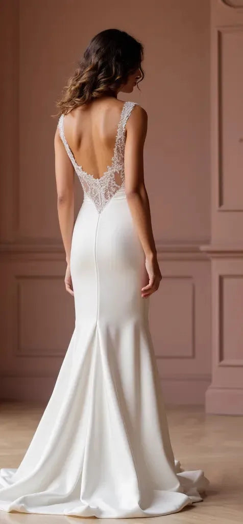 Mermaid Bridal Gown with a Classic Fit for Traditional Wedding Styles