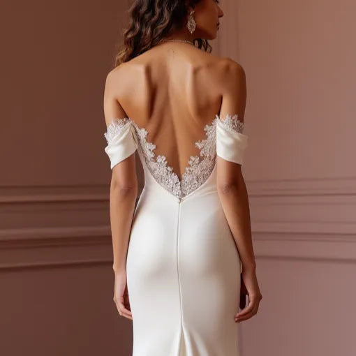 Mermaid Wedding Gown with a Timeless Cut for a Chic and Elegant Look