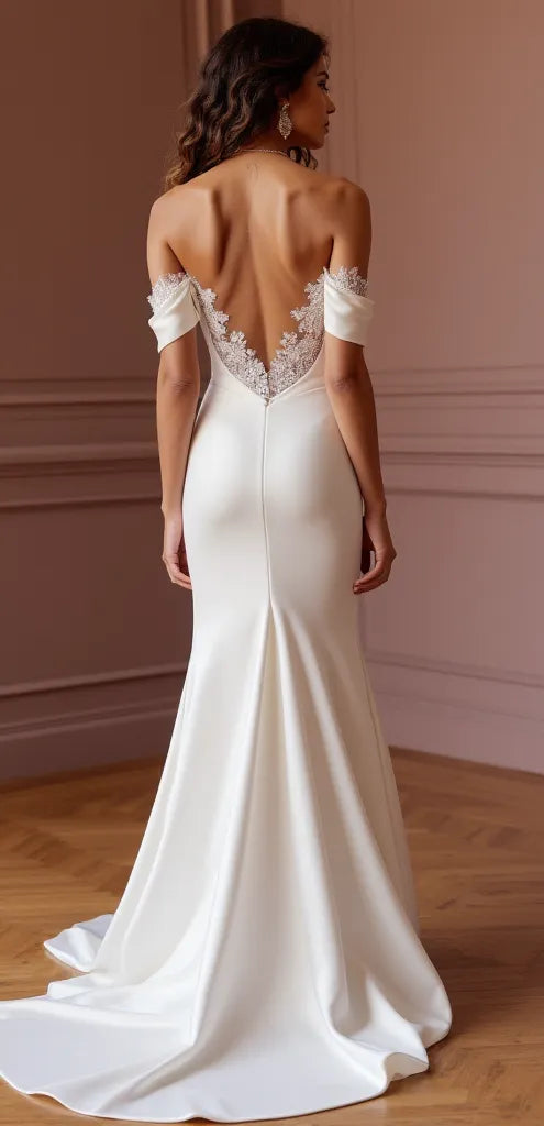 Mermaid Wedding Gown with a Timeless Cut for a Chic and Elegant Look