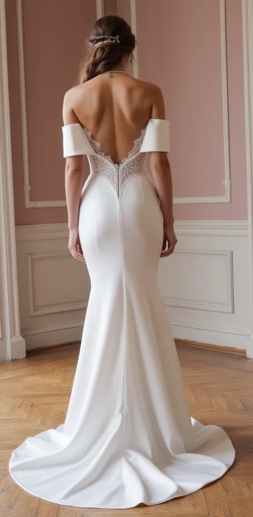 Mermaid Wedding Gown with Elegant Details for a Luxury Bridal Look