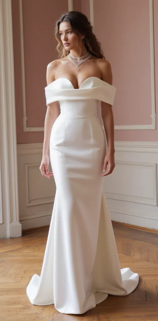 Mermaid Wedding Gown with Elegant Details for a Luxury Bridal Look