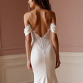 Mermaid Wedding Gown with a Long Train for a Dramatic Wedding Entrance