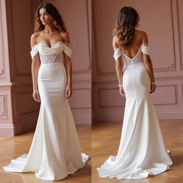 Mermaid Fit-and-Flare Wedding Dress for an Ultra-Sophisticated Look
