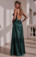 Sophisticated Evening Gown and Prom Dress with a High Slit for a Bold Statement