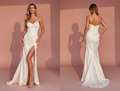 Flowy A-Line Gown for a Destination Wedding or Beach Ceremony