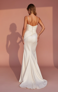 Flowy A-Line Gown for a Destination Wedding or Beach Ceremony
