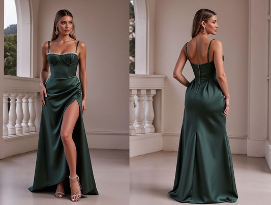 Sexy Evening Dress and Prom Gown with a Backless Design for a Bold and Chic Look