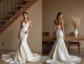 Strapless Mermaid Wedding Dress – Sweetheart Neckline & Satin Finish