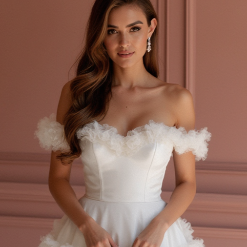 Glamorous White Mini Short Wedding Dress with Sparkling Beaded Straps for a Luxe Look