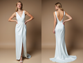 Classic Ball Gown Wedding Dress – Strapless Satin Elegance

