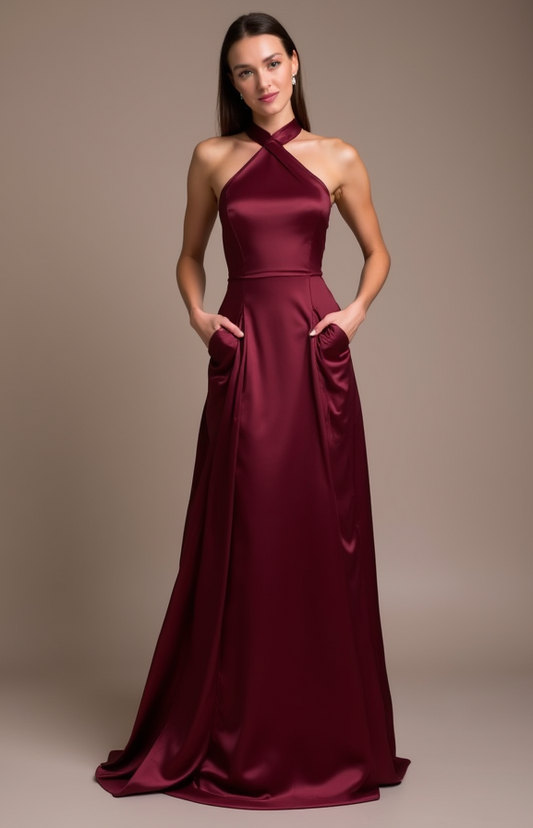 Timeless Red Evening Dress & Prom Dress with a Vintage Lace Design