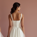Modern White Princess Wedding Dress for a Fashion-Forward Bride