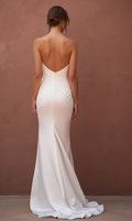 A-Line Wedding Dress with Pleated Skirt for a Timeless Bridal Look