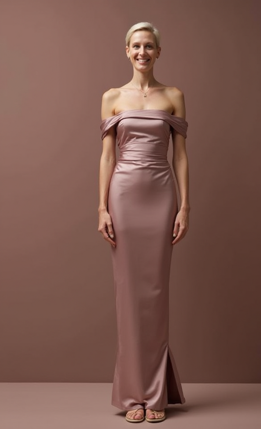 Modern Pink Evening Dress & Prom Gown with Sheer Bodice and Mermaid Fit
