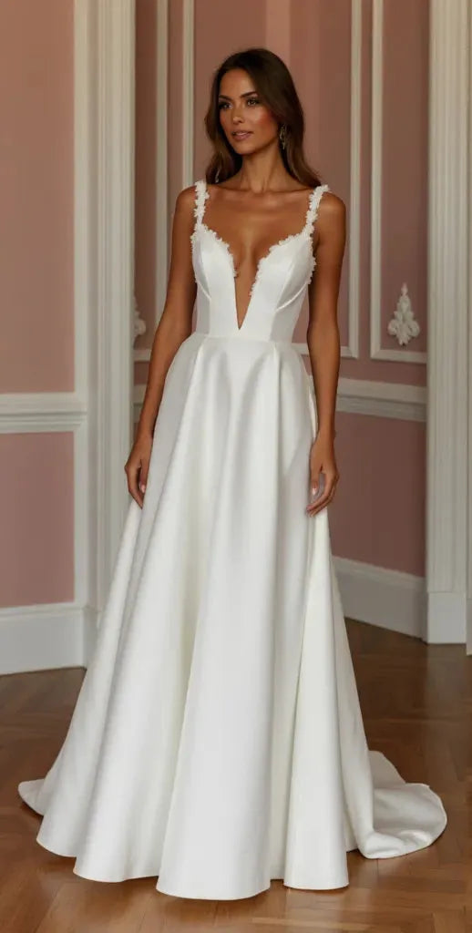 Fishtail Wedding Dress with a Stunning Silhouette for Modern Brides