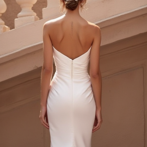 Mermaid Wedding Dress with a High Slit for a Fashion-Forward Look