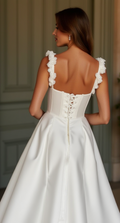 A-Line Wedding Dress with a Simple and Elegant Silhouette