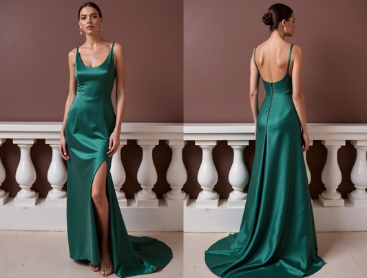 Romantic Evening Dress and Prom Gown with Floral Lace for a Feminine Touch