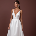 A-Line Bridal Dress with a Chapel Train for a Classic and Grand Look