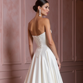 A-Line Wedding Gown with a Flowing Skirt for a Graceful Look