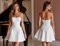Modern Short Wedding Dress and Mini Dress with a Sweetheart Neckline