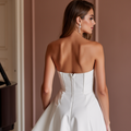 Modern Short Wedding Dress and Mini Dress with a Sweetheart Neckline