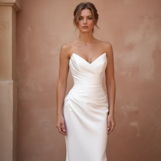 Mermaid Trumpet Wedding Dress with a Dramatic Flair for Brides