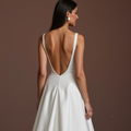 A-Line Wedding Dress with a V-Back for a Subtle Yet Elegant Touch