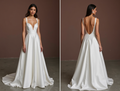 A-Line Wedding Dress with a V-Back for a Subtle Yet Elegant Touch