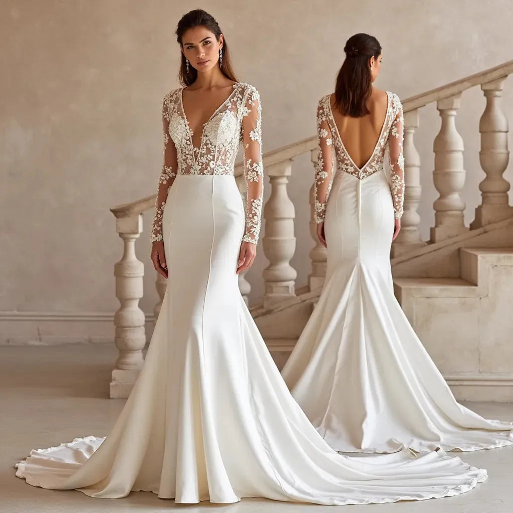 Fitted Mermaid Wedding Dress for Brides Who Want a Sexy Silhouette