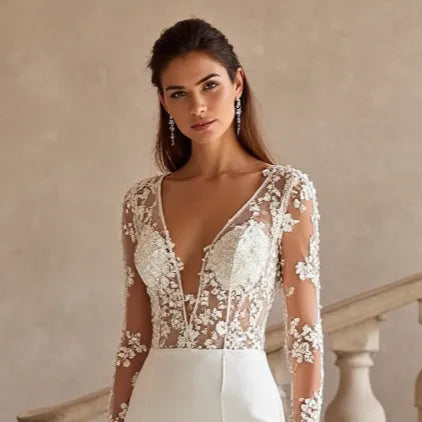 Fitted Mermaid Wedding Dress for Brides Who Want a Sexy Silhouette