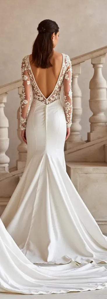 Fitted Mermaid Wedding Dress for Brides Who Want a Sexy Silhouette