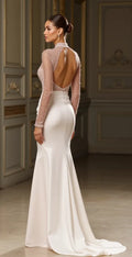 Fishtail Bridal Gown for Brides Who Love a Classic and Sleek Look