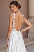 Mermaid Wedding Gown with a Deep V-Neckline for a Bold Bridal Look