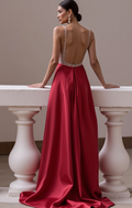 Glamorous Prom Dress and Evening Gown with a Beaded Waistline for Extra Elegance