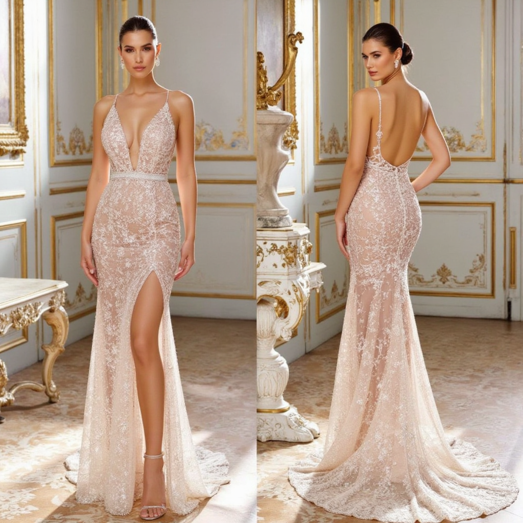Timeless Elegance: Modern Strapless Satin Ball Gown