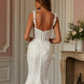 Mermaid Wedding Gown with a Luxurious Long Train for a Grand Entrance