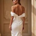 Fishtail Wedding Dress with an Open Back for a Sophisticated Look