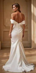Fishtail Wedding Dress with an Open Back for a Sophisticated Look